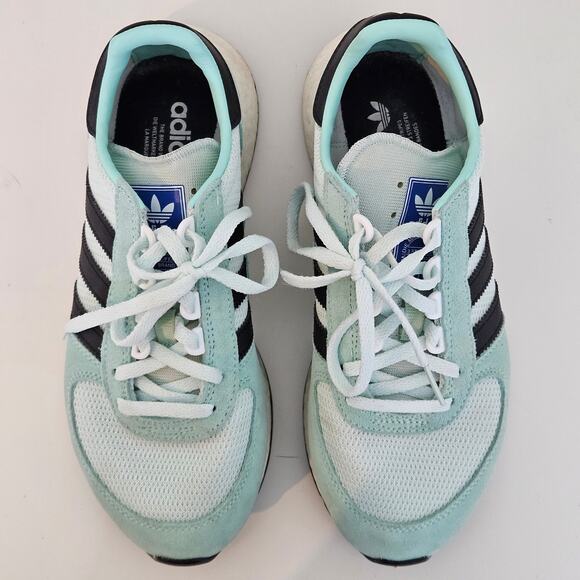 Adidas 2019 Marathon Tech Sneaker G27521 Clear Mint Black | Men 7 | MINOR STAINS - Picture 4 of 16